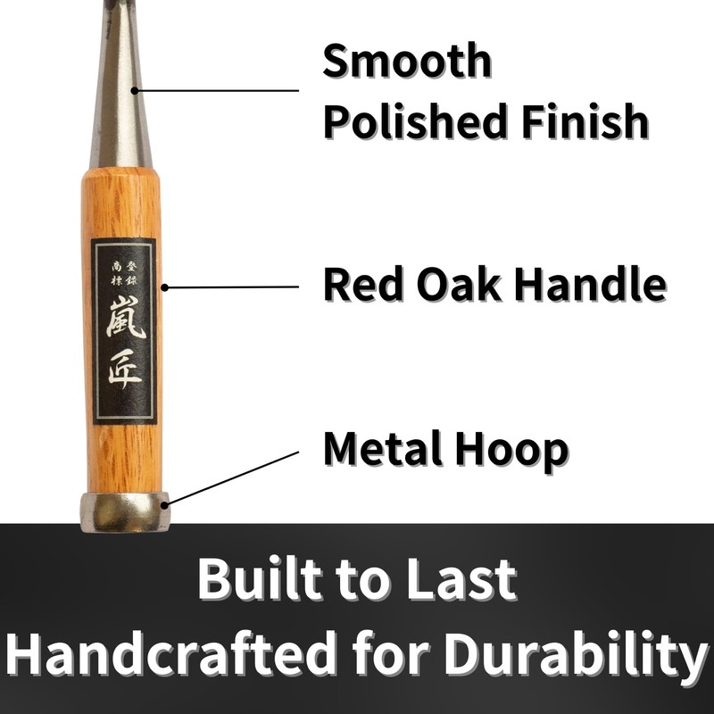 RANSHOU Japanese Chisel 12mm 1/2" Mortise Chisel Oire Nomi, Professional