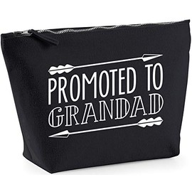 Hippowarehouse Promoted To Grandad printed make up cosmetic wash bag 18x19x9cm