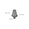 sourcing map 5pcs Track Spikes 15mm Aluminum Lightweight Replacement Spikes