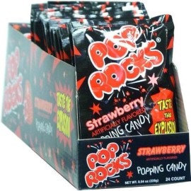 Pop Rocks Strawberry Popping Candy - 0.33 oz 24 Count