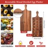 Gerrii Reversible Wooden Deviled Egg Platter Deviled Egg Tray Charcuterie