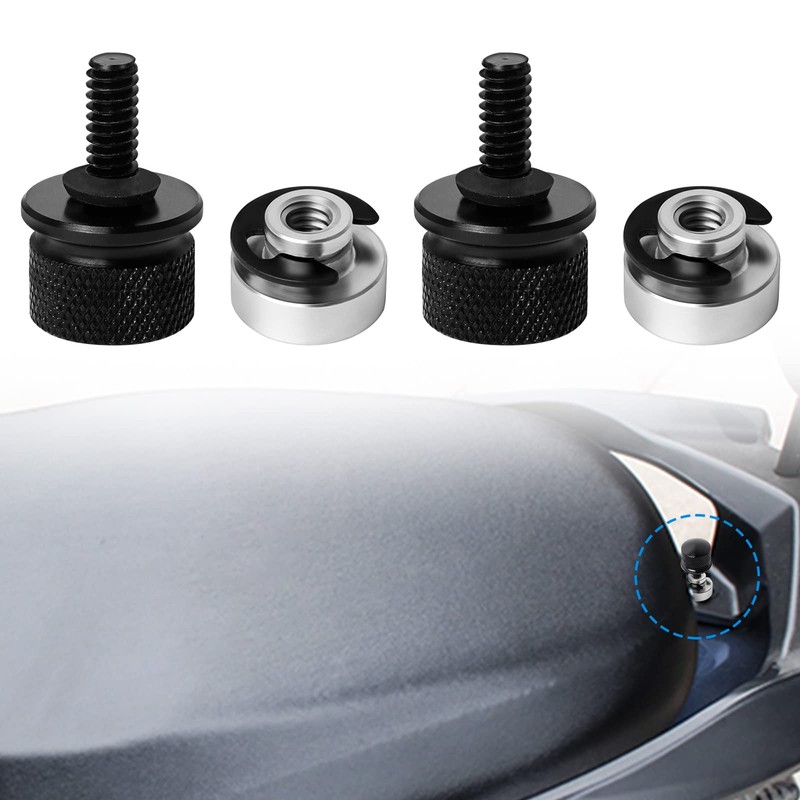 Anruyi Motorcycle Seat Attachment Screws Nuts Set 6 mm Bench