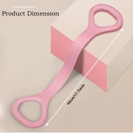 8-Shape Tensioner Stretch, Elastic Bands for Exercise, Portable Home & Office Elastic Training Band, Elastic Bands for Chest Expansion, Yoga, and Home Exercises