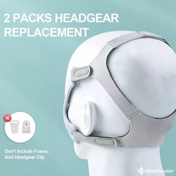 Branded 2 PackS CPAP Headgear for Wisp Nasal Mask, Replacement
