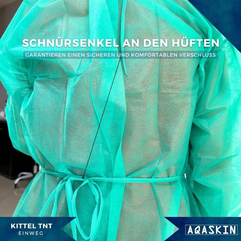 TNT Disposable Gown 30 g/m² Professional Disposable Gown with Cuffs
