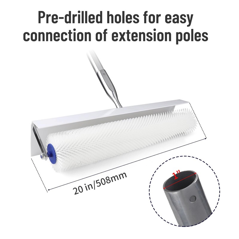 Anskyloe Spiked Roller for Self Leveling, 20"x 1" Self Leveling