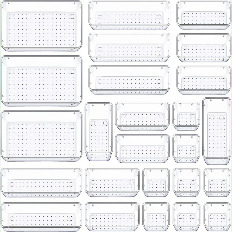 Organizador De Cajones Joyas Maquillaje 25 Pcs De Plástico