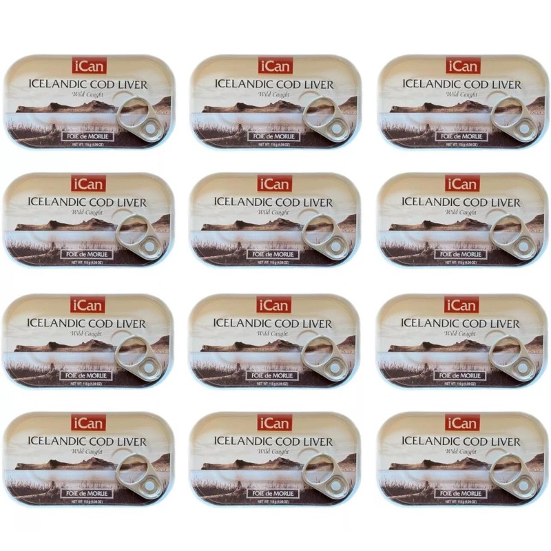 ICAN Icelandic Cod Liver Wild Caught (4.06 oz) Pack Of