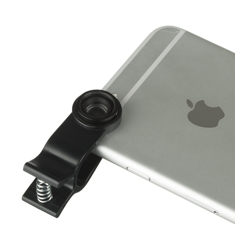 KitVision 3-in-1 Clip Lens Set for Smartphones (Macro, Fisheye and