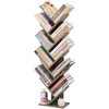 Hoctieon 10 Tier Tree Bookshelf, 10 Shelf Bookcase, Free Standing