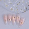 JMEOWIO Nagelsticker Valentinstag 10 Blatt Nail Art Sticker Selbstklebend Nagelaufkleber