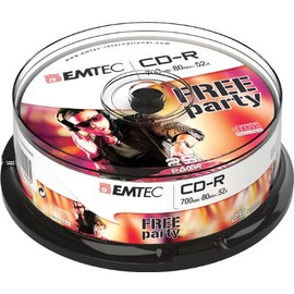 EMTEC ECOC802552CB Rekordable CD (52x Speed, 700MB)