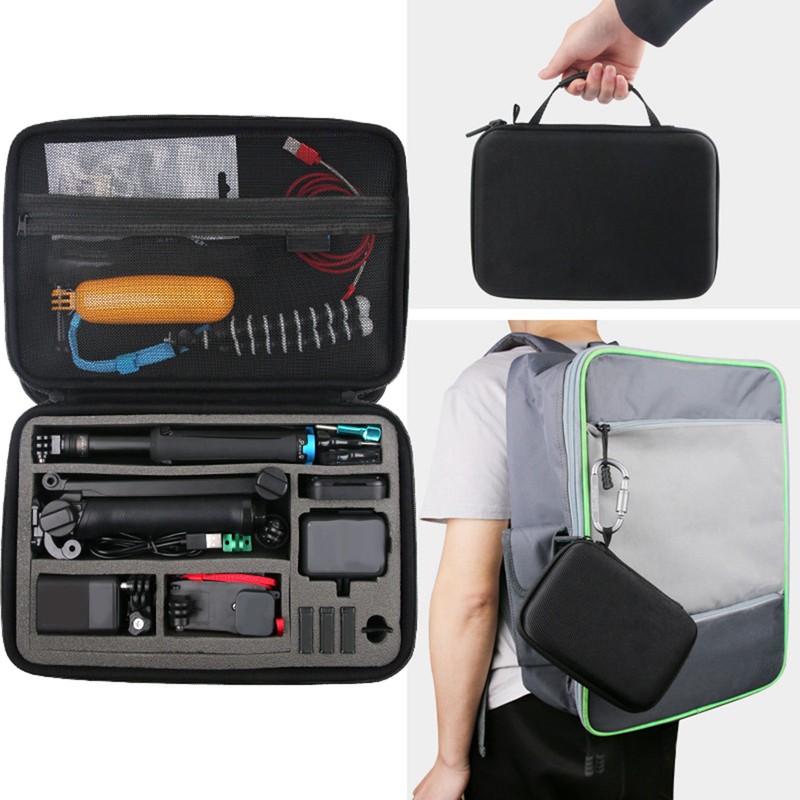 Protective Carrying Case Waterproof Action Camera Storage Case Bag with
