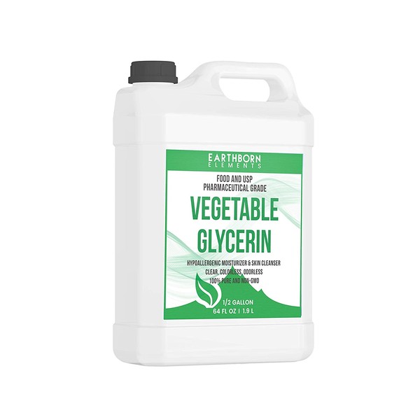 Vegetable Glycerin (Half Gallon) Food & USP Grade, Moisturizer, Skin Cleanser, Cooking Ingredient