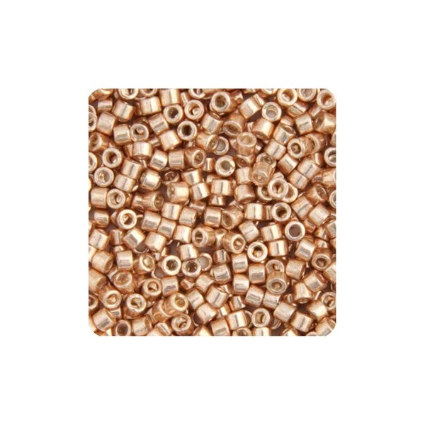 Miyuki Delica 11/0 - Apricot Gold Opaque Glavanized-Dyed DB0411-50gms Bag