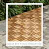 THYOI Premium Deck Tiles, 10 Pcs Patio Flooring - Golden