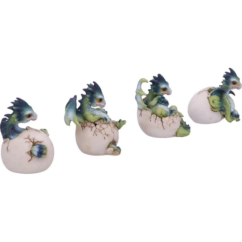 Nemesis Now Hatchlings Emergence (Set of 4) 8cm, Dragonling Hatching
