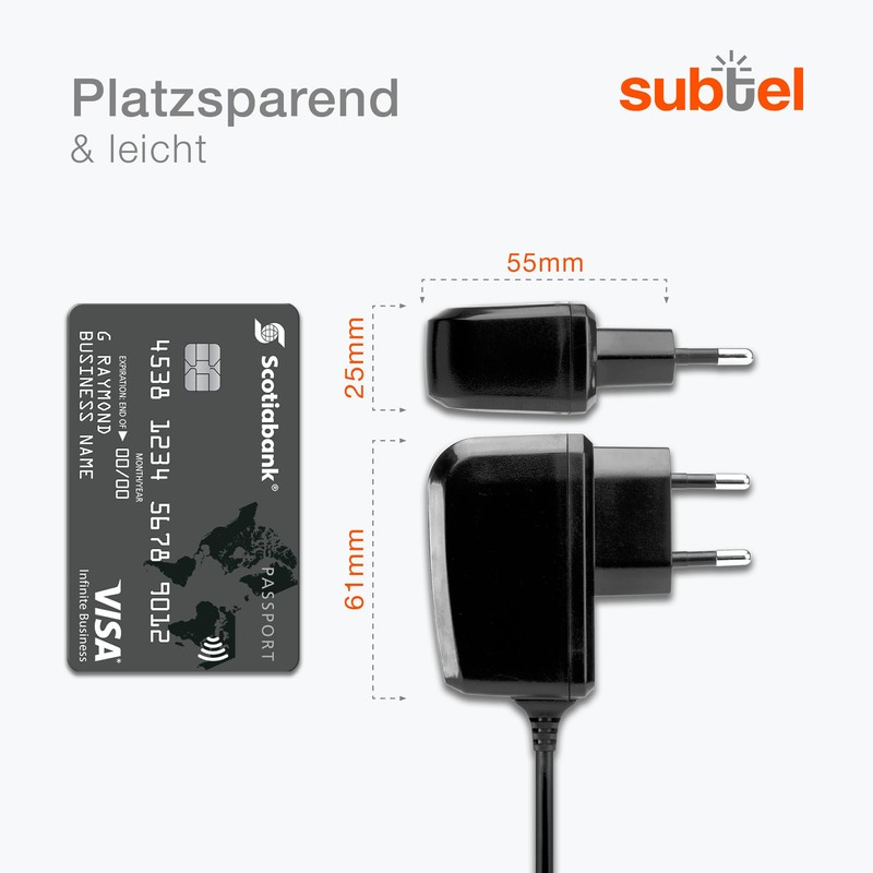subtel® GPS Ladegerät kompatibel mit Becker Ready 50 Ready 6