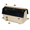 Weatherproof Wooden Bumble Bee House with Roof - Bumblebee Box