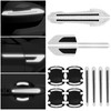 12 Pieces Reflective Car Stickers Set Rearview Mirror Reflective Warning