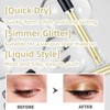 Lilbitty 1 Stück Glitzer Lidschatten Flüssigpigmente Metallisch Glanz Funkelnd Smokey