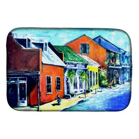 Caroline's Treasures Somewhere Close Dish Drying Mat Absorbent Dish Drying Mat Pad for Kitchen Counter Dish Drainer Mat for Countertop, 14 x 21", Multicolor