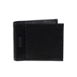 Kenneth Cole Men's Leather Bifold Wallet, Black, One Size