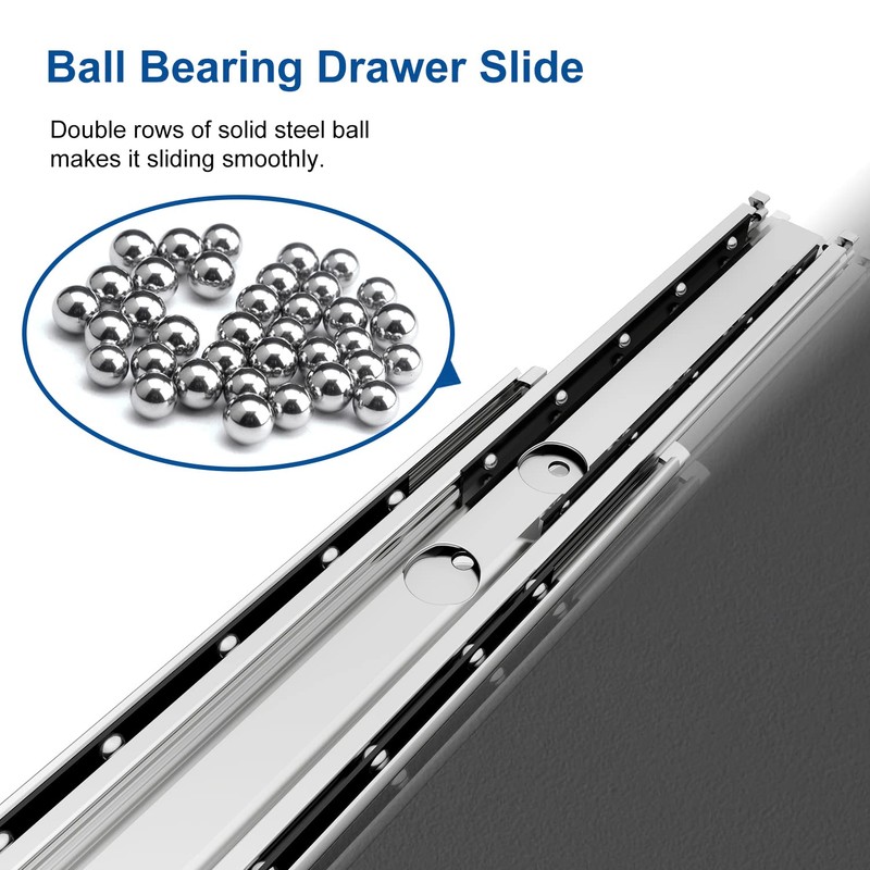VADANIA 44" Industrial Grade Heavy Duty Drawer Slide Without Lock