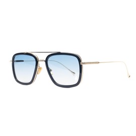 Blue Buff Pulse High Performance Blue Light Filter Glasses Navy Gold Square Shape