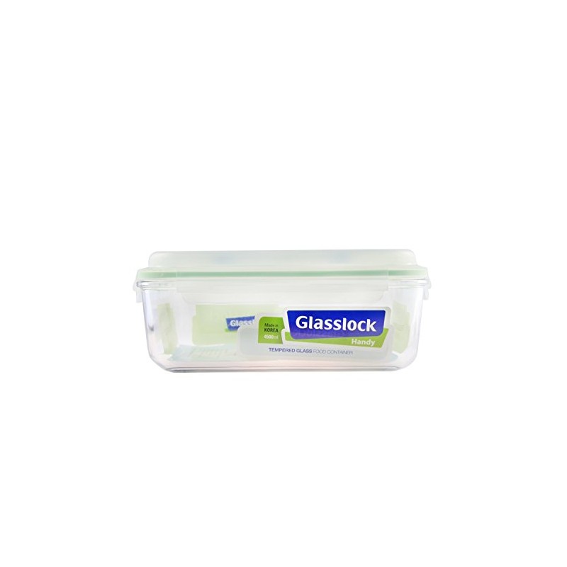 Rectangular Handy Tempered Glass Food Container 4500ml - Glasslock Airtight