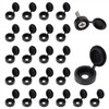 Mini Skater 50Pcs Hinged Plastic Screw Cap Cover Fold Snap