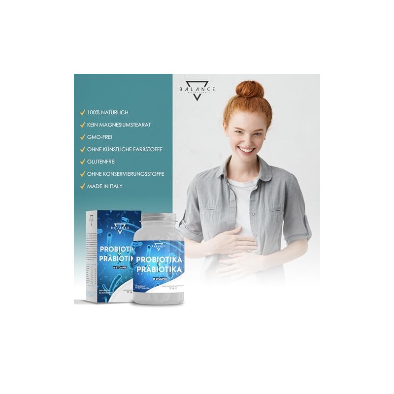 Probiotics and prebiotics - 240 capsules | Probiotic capsules |