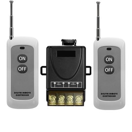 VONVOFF Remote Switch,DC12V/24V/48V/72V 30A Relay Remote Control Switch with 984FT Long Range,Wireless ON/Off Switch for Lights,Fan,Lamp,Gate Barriers,Motor,Pump,Cycles etc