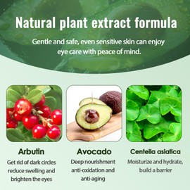 Pack of 60 Eye Pads, Avocado Essence Eye Patch Hydrogel, Eye Care Reduces Eye Swelling, Eye Pads Easy to Use, Dark Circles Removal, Eye Pads Soothing and Comfortable