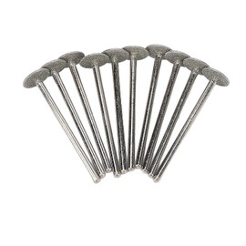 10pcs Nail Grinding Bits Rotating Manicure Polishing Head Set Interchangeable Nail Drill Bits for Acrylic Gel Nails, Cuticle, Manicure and Pedicure