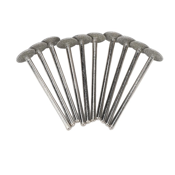 10pcs Nail Grinding Bits Rotating Manicure Polishing Head Set Interchangeable