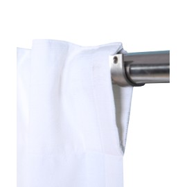 Ramanta Home Cotton Drapes, Farmhouse Style, 2 Panel Sets, 50x108 White, Curtains for Bedroom/Living Room