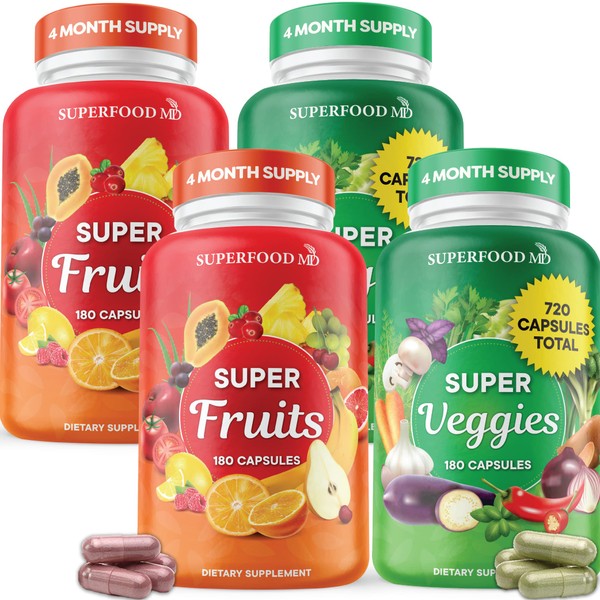 Superfood Fruit and Veggie Supplement - Fruit and Veggie Capsules
