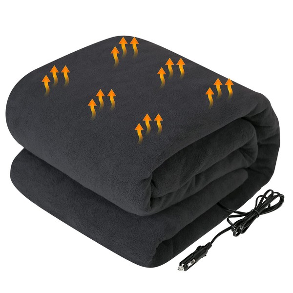 Westinghouse Heated Car Blanke1t, 12-Volt Electric Blanket for Car, Truck,