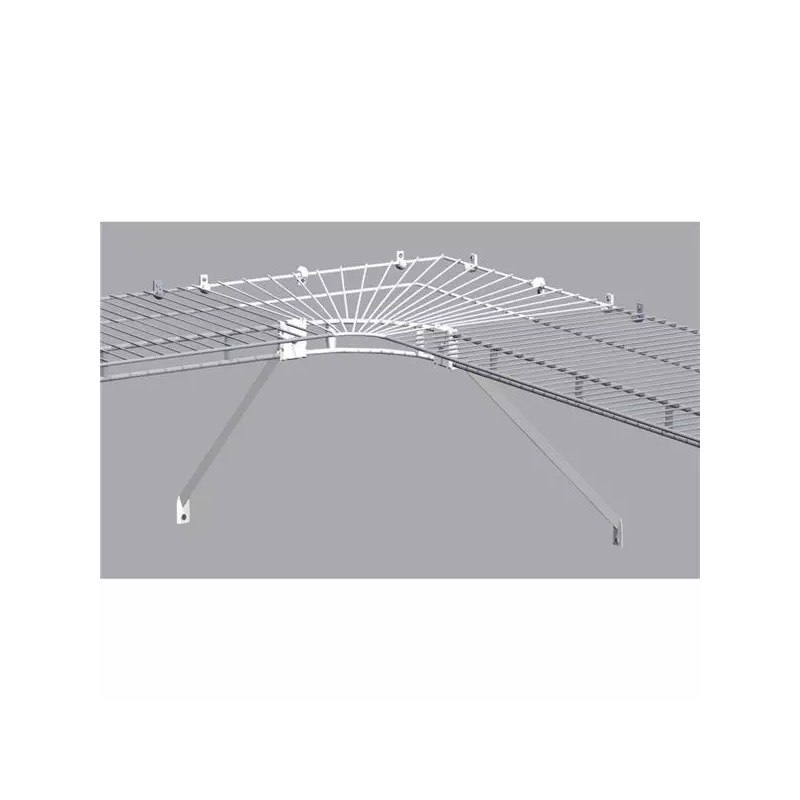 ClosetMaid (1)-ClosetMaid 16 In. Shelf & Rod White Wire Closet