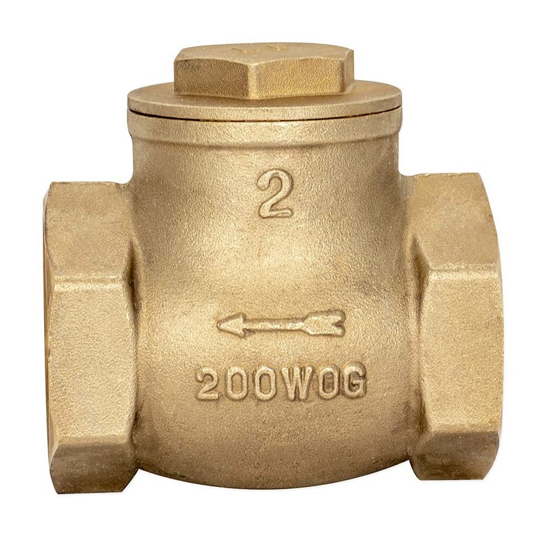 Eastman Brass Swing Check Valve, 2 Inch IPS, Brass Plumbing