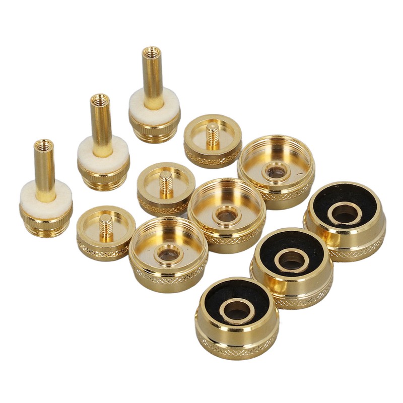 12 Pcs Set Trumpet Valve Finger Button Cap and Rod
