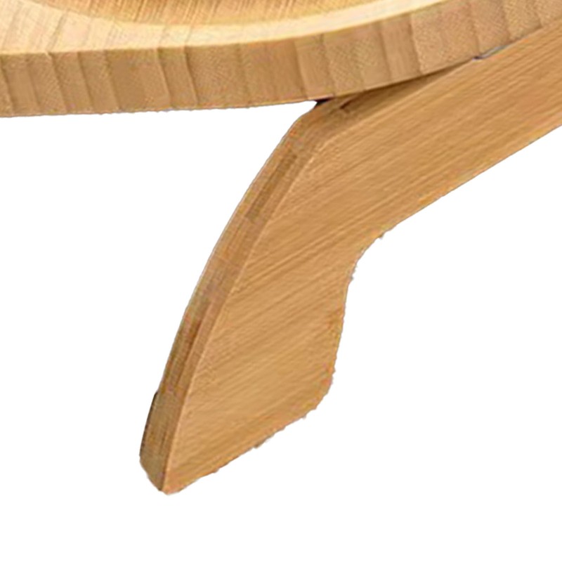 Couch Tray Burlywood Bamboo Folding Sofa Arm Clip Table for