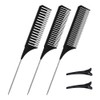 3 Pieces Different Size Highlight Comb Set Waving Hair Comb