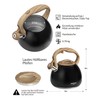 Poliviar Modern Kettle Induction Whistling Kettle Stainless Steel Tea Kettle