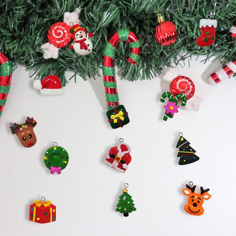 30pcs Mini Christmas Ornaments for Mini Tree Decorations Small Christmas