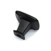 Zerniple Solid Aluminum Alloy Square Single Hole Knob Black Handle
