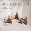Resin Christmas Tree Ornament Scene Decor: Mini Snowman & Elk Deer (LF1041) One Size/Elk Deer 5ea