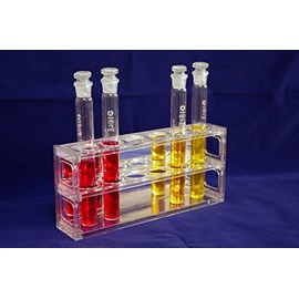 Beyondsupply- 6 Place Polyethylene Nessler Tube Rack 50ml