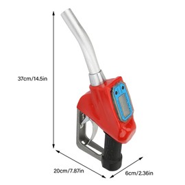 Electronic Metering Fuel Dispensing Meter Nozzle Oil Delivery Gun to Measure The of Pipe Fluid for Factories, Gas Stations(with Battery)